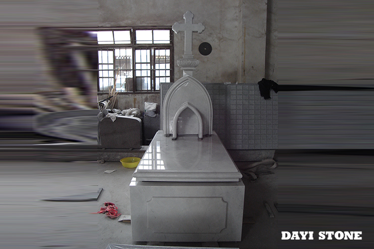 Calacatta White Tickyline Tombstone - Dayi Stone Calacatta White Tickyline Tombstone - Dayi Stone